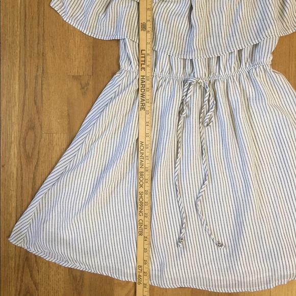 Striped Off Shoulder Dress - Picture 2 of 5